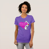 Gered door een Greyhound Dog Art T-shirt (Voorkant volledig)