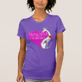 Gered door een Greyhound Dog Art T-shirt (Voorkant)