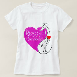 Gered door een Greyhound Dog Illustrated T-shirt