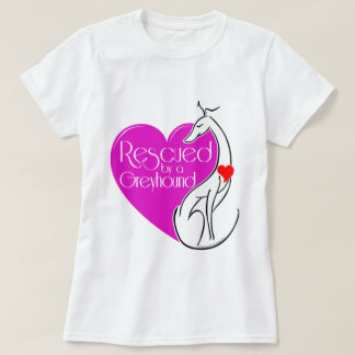 Gered door een Greyhound Dog Illustrated T-shirt