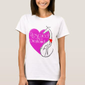 Gered door een Greyhound Dog Illustrated T-shirt (Voorkant)