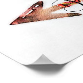 Gered door genade bloemige pijlposter poster (Hoek)