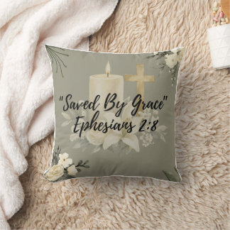 “Gered door genade”Christelijk kussen  | Efeze 2:8