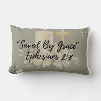 “Gered door genade”Christelijk kussen  | Efeze 2:8