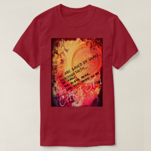 Gered door genade door geloof T-shirt