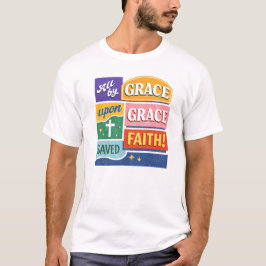 Gered Door Genade Door Het Geloof Christelijk Ontw T-shirt