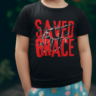 Gered Door Genade - Spiritueel Christelijk Religie T-shirt