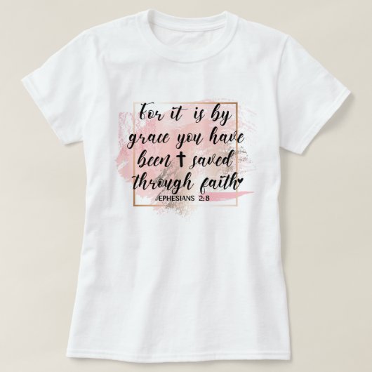 Gered door genade t-shirt (Design voorkant)