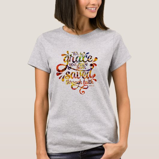 Gered door genade t-shirt (Voorkant)