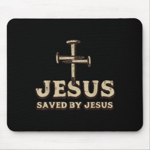 Gered Door Jezus Kruis Christelijk Religieus God J Muismat