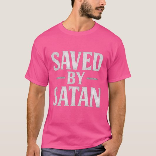 GERED DOOR SATAN T-SHIRT (Voorkant)