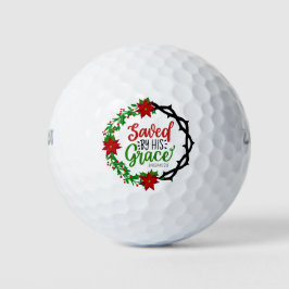 Gered door Zijn Genade Kerstkrans Golfballen