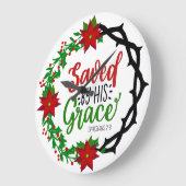 Gered door Zijn Genade Kerstkrans Grote Klok (Hoek)