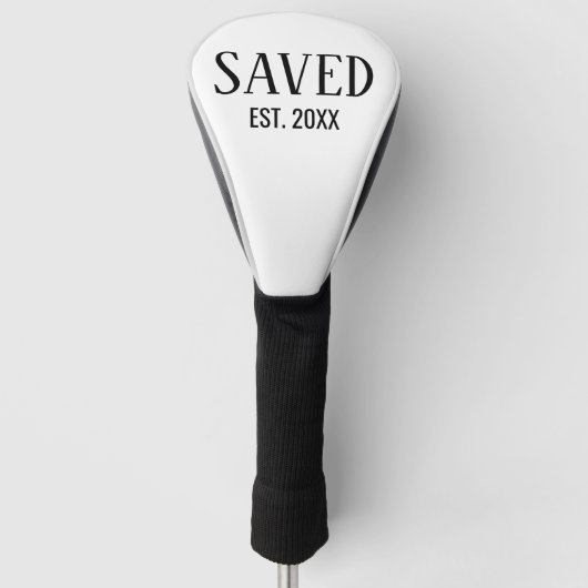 Gered Est Gevestigde Christelijke Golfheadcover (Voorkant)