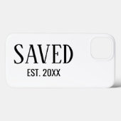 Gered Est Gevestigde Zwarte Petten Christen Case-Mate iPhone Case (Achterkant (horizontaal))