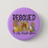 Gered is mijn favoriete ras knoppen ronde button 5,7 cm (Voorkant)