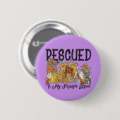 Gered is mijn favoriete ras knoppen ronde button 5,7 cm (Voorkant /achterkant)