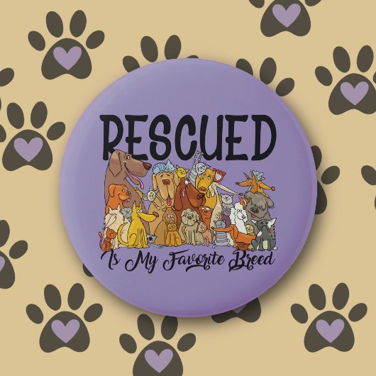 Gered is mijn favoriete ras knoppen ronde button 5,7 cm