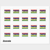 Geredaakteerde Bestanden Editie Verdraaide Overhei Vierkante Sticker (Vel)