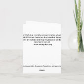 Geredde Baby Orangutan Uttuh Kaart (Achterkant)