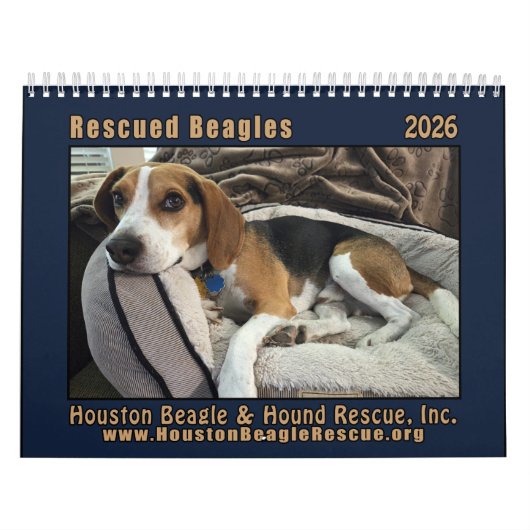 Geredde Beagles 2026 Muurkalender Kalender (Hoes)