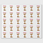 Geredde is mijn favoriete ras hond ontwerp cadeaupapier (Vlak)