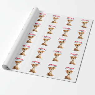Geredde is mijn favoriete ras hond ontwerp cadeaupapier