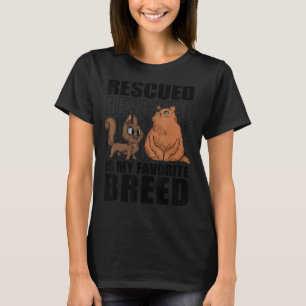 Geredde is mijn favoriete ras Katten Dierenasiel V T-shirt