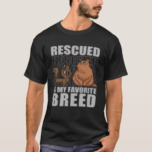 Geredde is mijn favoriete ras Katten Dierenasiel V T-shirt