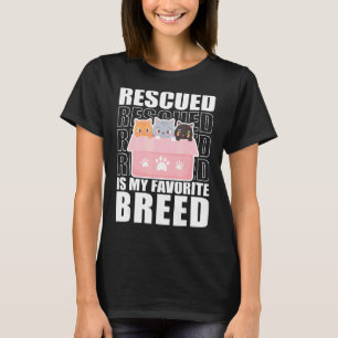 Geredde is mijn favoriete ras Katten Dierenasiel V T-shirt
