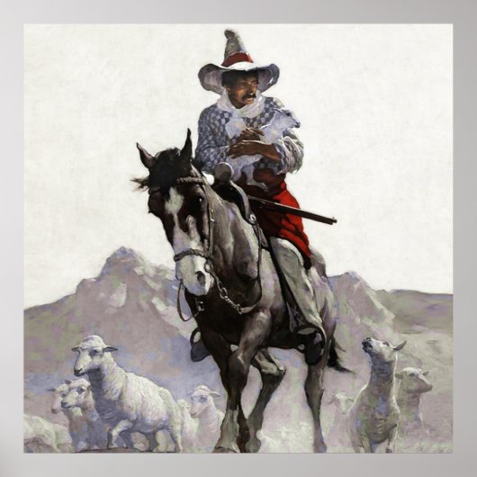 Geredde westerse kunst door NC Wyeth Poster (Voorkant)