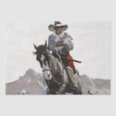 Geredde westerse kunst van NC Wyeth Tissuepapier (Voorkant)