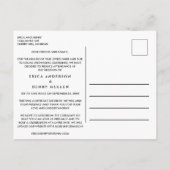 Gereduceerde Gastenlijst Trouwdag Zelfde Liefde Fo Aankondigingskaart (Achterkant)