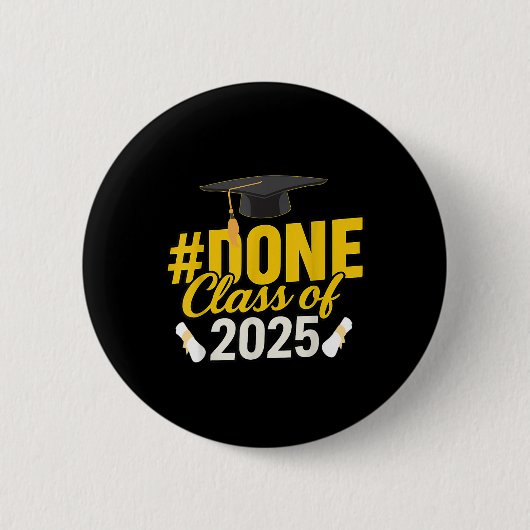 Gereed CL van 2025 Afstuderen groep Afstuderen Ronde Button 5,7 Cm (Voorkant)