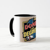 Gereed en gedecideerd postzegel mok (Voorkant links)