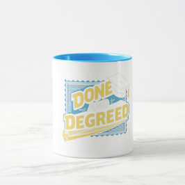 Gereed en gegradueerde stempelstijl mok