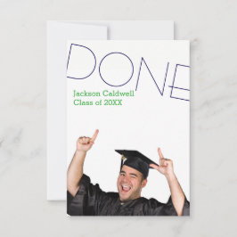 Gereed Foto Verticaal - 3x5 Graduation Party Uitno Kaart