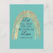 Gereed in Love Gold Rainbow Briefkaart (Voorkant)