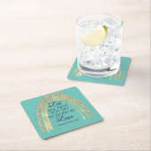 Gereed in Love Gold Rainbow Kartonnen Onderzetters (Insitu)