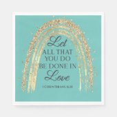 Gereed in Love Gold Rainbow Servet (Voorkant)