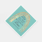 Gereed in Love Gold Rainbow Servet (Hoek)