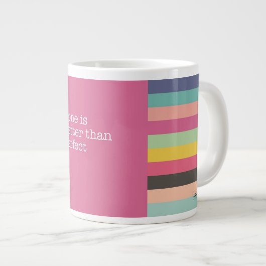 Gereed is beter dan perfecte Jumbo-Mok Grote Koffiekop (Voorkant rechts)