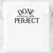 Gereed is beter dan perfecte stickers #DIBTP (Tas)