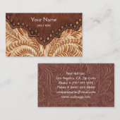 Gereed lederen Visitekaartje (Voorkant / Achterkant)