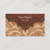 Gereed lederen Visitekaartje (Voorkant)