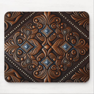 Gereed leer mannelijk muismat