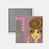 Gereed maken Pop kunstmagneet Magneet (Voorkant / Achterkant)