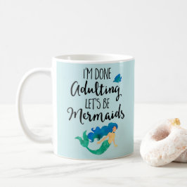 Gereed Mermaids Funny Quote Koffiemok