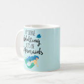 Gereed Mermaids Funny Quote Koffiemok (Voorkant links)