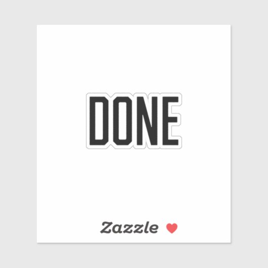 Gereed Sticker (Vel)